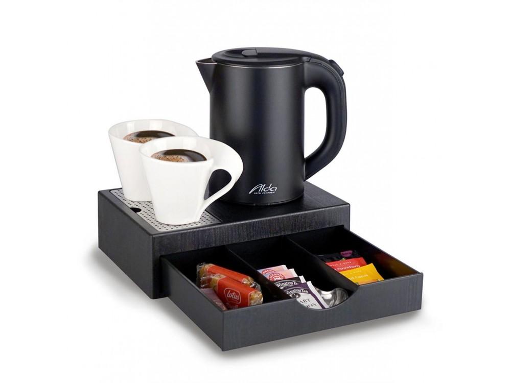 Sada tlakového hrnce ALDA Zásuvka Mini Černá, 0,8l