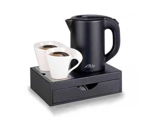 Sada tlakového hrnce ALDA Zásuvka Mini Černá, 0,8l