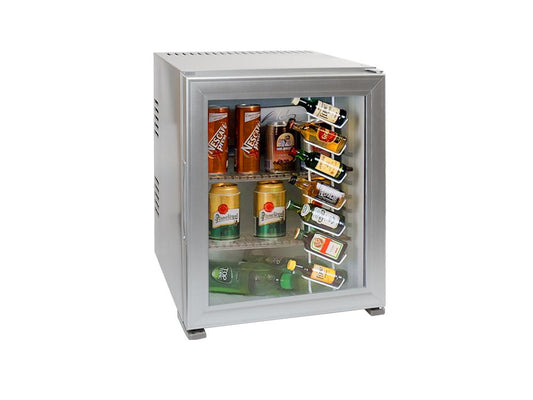 Minibar ALDA BC30G, skleněná dvířka, stříbrný | Vybavení hotelu ALDA as