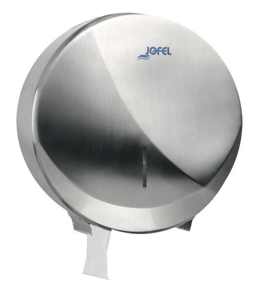 Zásobník toaletního papíru FUTURA, matná nerezová ocel, Ø 270 mm