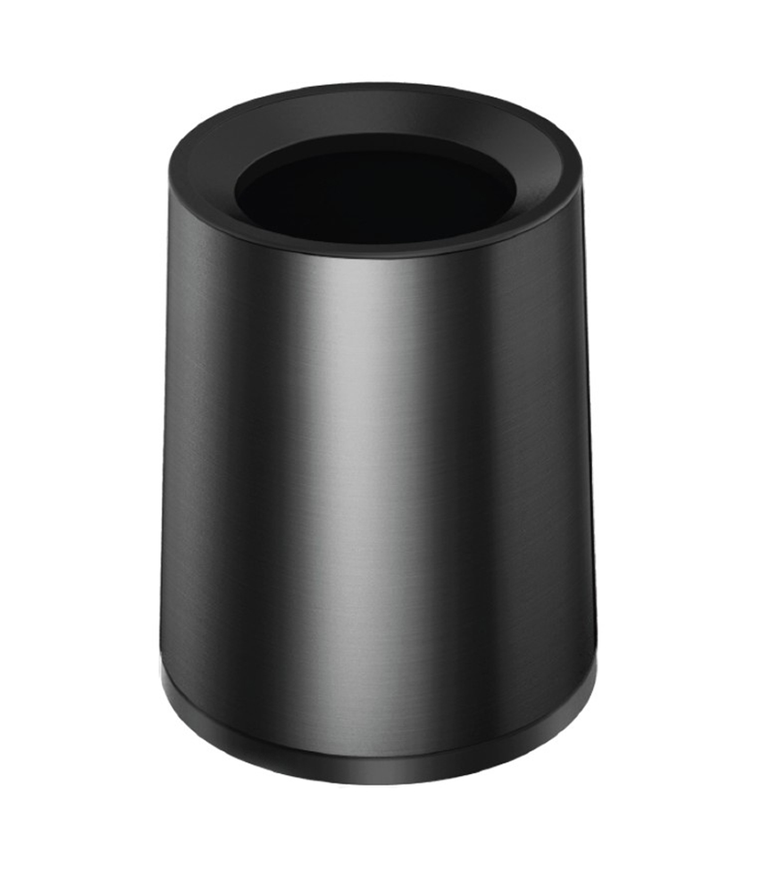 Pokojový koš, dvoustěnný, kulatý, antracit, 8 l