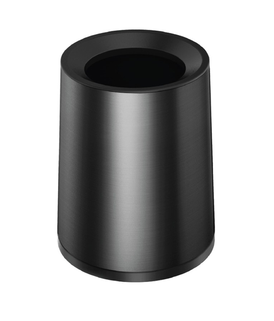Pokojový koš, dvoustěnný, kulatý, antracit, 8 l