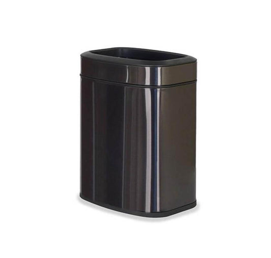 Pokojový koš, dvoustěnný, hranatý, antracit, 6 l