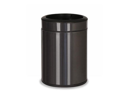 Pokojový koš, dvoustěnný, kulatý, antracit, 6 l