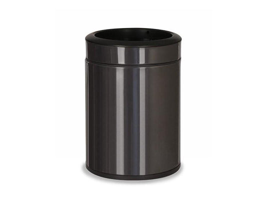 Pokojový koš, dvoustěnný, kulatý, antracit, 6 l