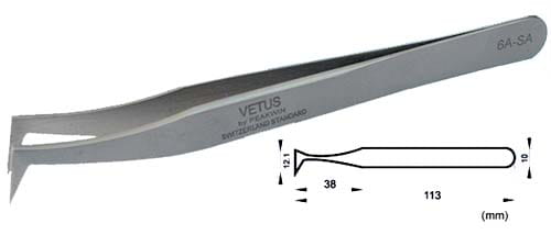 Pinzeta Vetus L 6A SA
