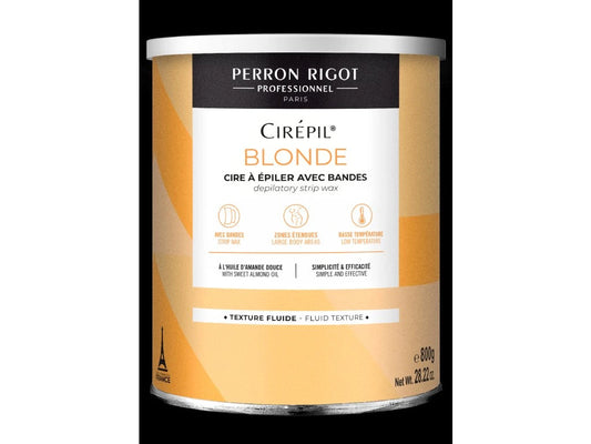 Perron Rigot - Cirépil šetrný vosk na odstraňování chloupků, přírodní blond, 800 ml plechovka