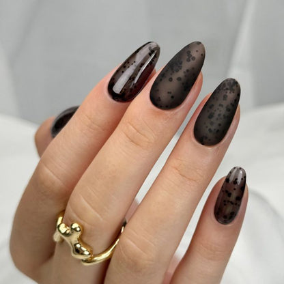 SLOWIANKA 498 Black Fishnet gel polish 10g