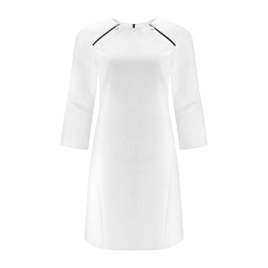 Meclo medizinisches Kleid weiß NINA 1