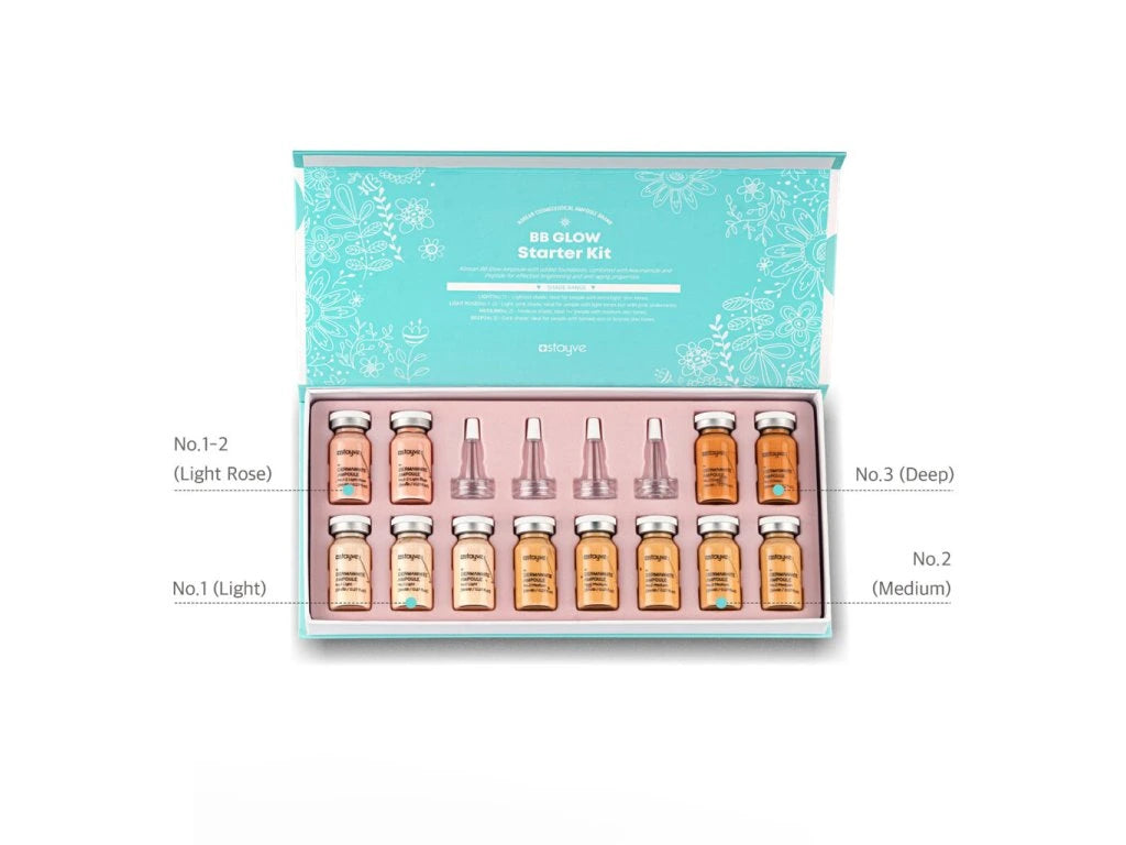 Stayve BB Glow Getönte Ampullen – Mix (12 Stk. x 8 ml)
