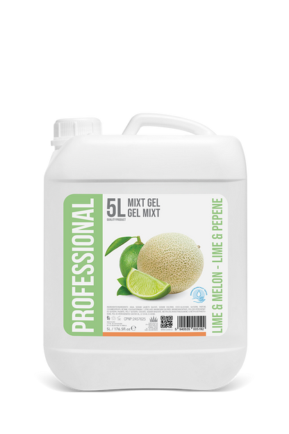 Professional  Mixt Gel Lime and Melon, 5L Canister - PROFESSIONAL