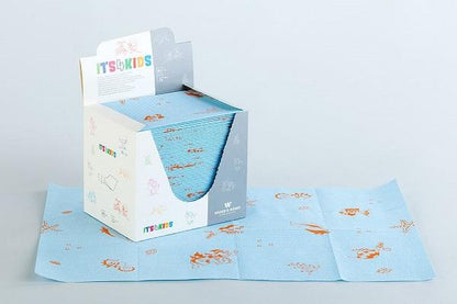 Sheets with cheerful prints  ITS4KIDS 33 x 48 cm (80 pcs in a box)