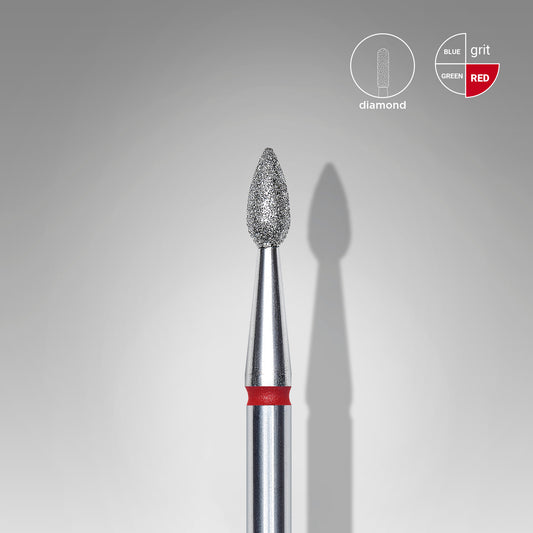 Diamantový vrták na hřebíky kapka červená EXPERT průměr hlavy 2,3 mm / pracovní část 5 mm - STALEKS