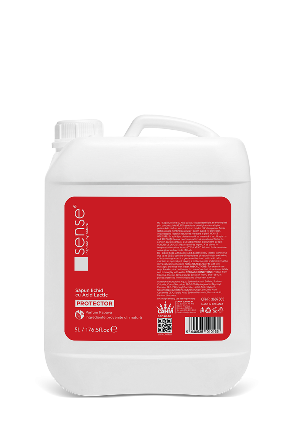 Sense®  Liquid Soap Lactic Acid, 5L Canister - SENSE