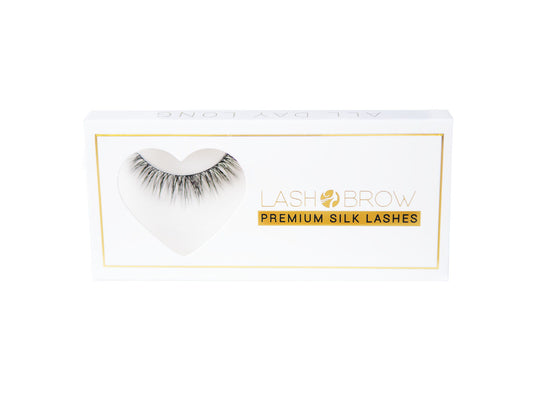 ALL DAY LONG Premium Silk Strip Lashes Lash Brow