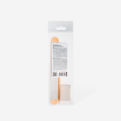 Jednorázová sada EXPERT 30 (papmAm Mix na dřevěné podložce zrnitost 100/180, buff 180/240 zrnitost, oranžová tyčinka 110 mm) - STALEKS