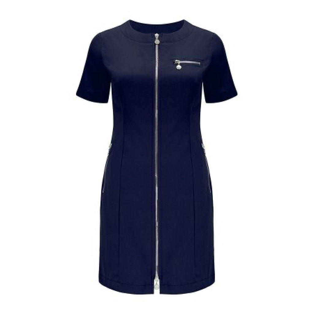 Meclo medizinisches Kleid marineblau mit Reißverschluss RITA II
