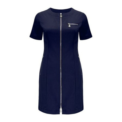 Meclo medizinisches Kleid marineblau mit Reißverschluss RITA II