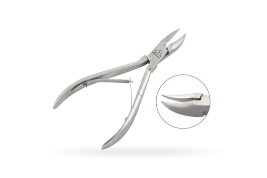 Ingrown toenail nippers, concave, overlapping double spring - 15 mm cut - NIPPERS - VANITY Co