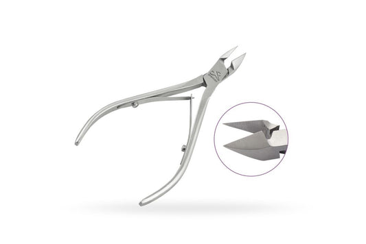 Ingrown toenail nippers, spear tips, double spring overlap - 13 mm cut - NIPPERS - VANI