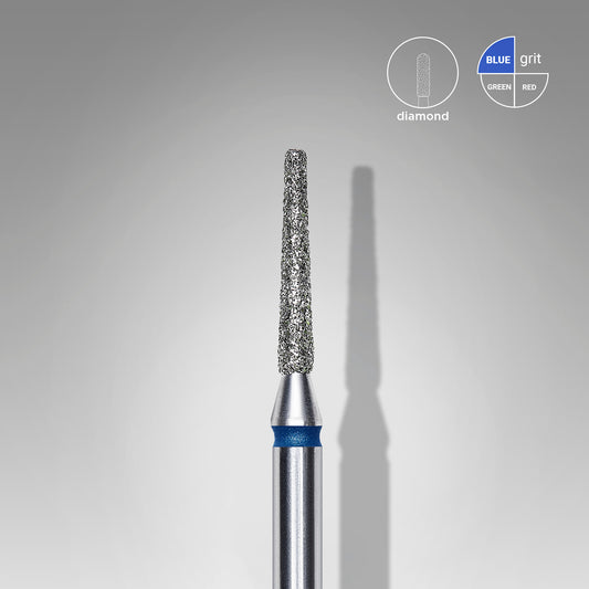 Diamantový vrták na nehty frustum blue EXPERT průměr hlavy 1,6 mm / pracovní část 10 mm - STALEKS