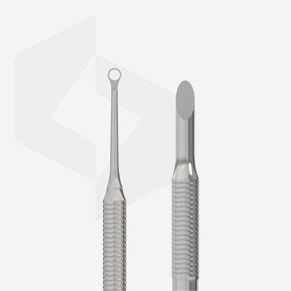 Manicure pusher EXPERT 51 TYPE 2 (beveled and loop pusher) - STALEKS