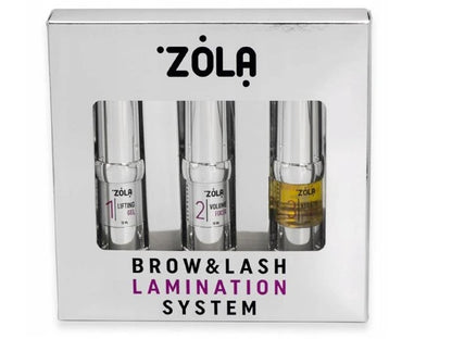 ZOLA Brow & Lash Lamination System – Set zur Augenbrauen- und Wimpernlaminierung (Silber)