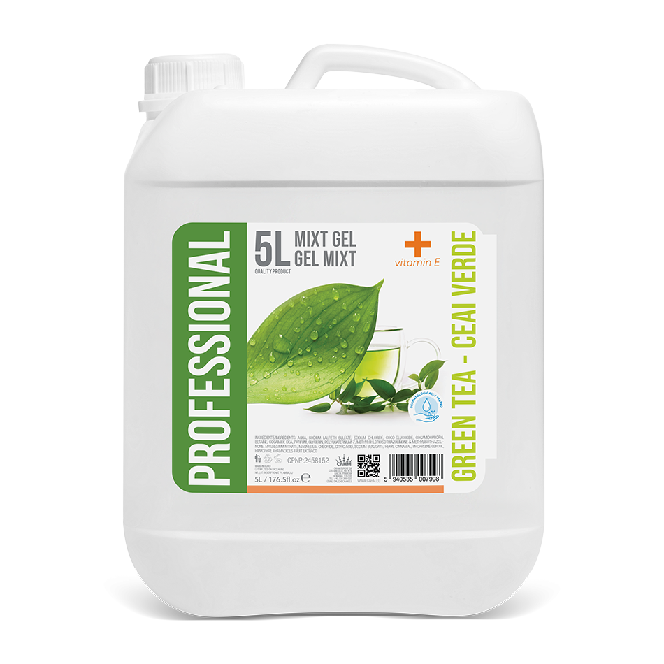 Omnia 2pack - Směs Gel Zelený čaj + Vitamin E, 5l kanystr - PROFESSIONAL