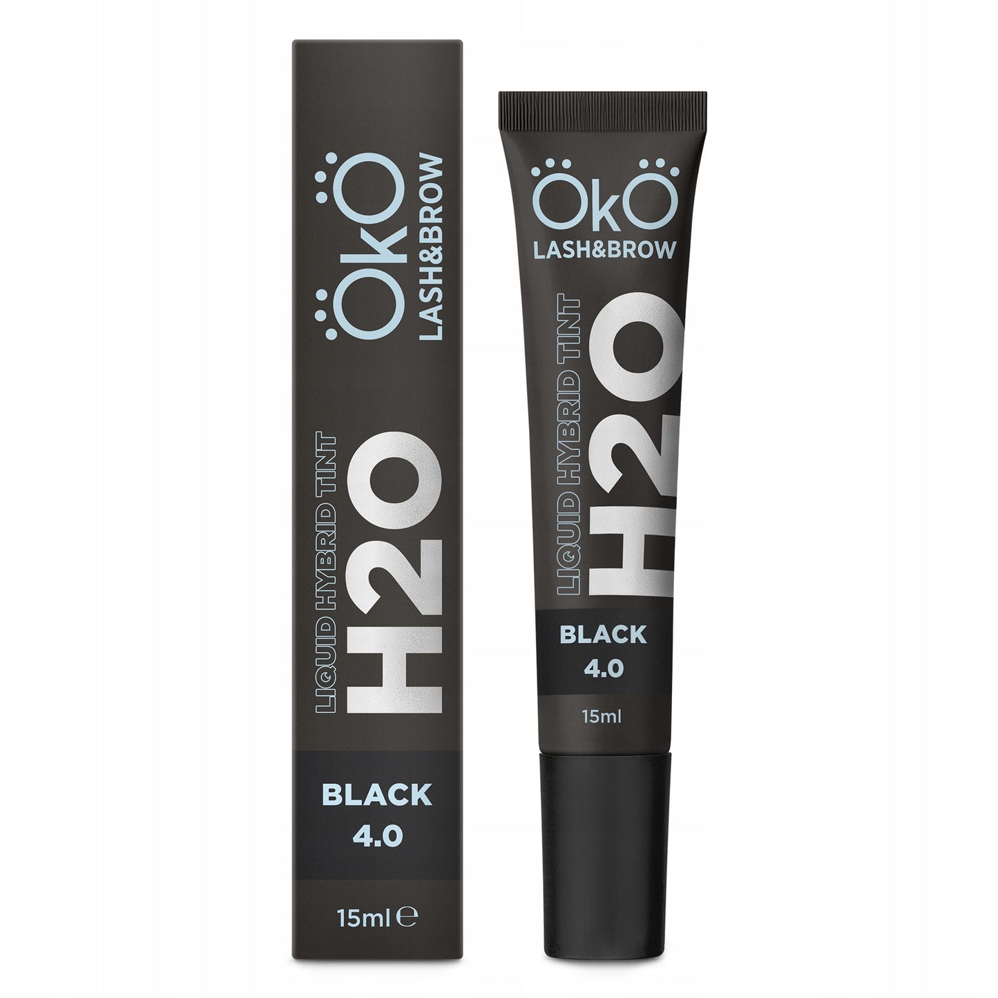 Eyebrow and eyelash tint H20 Liquid Hybrid Tint Black 4.0, OkO 15 ml