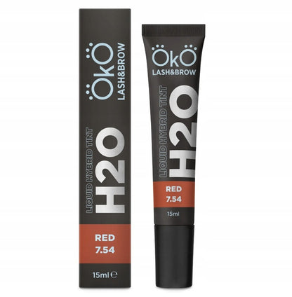 Augenbrauen- und Wimpernfarbe OKO Liquid Hybrid Tint H2O 7.54 Rot, 15 ml