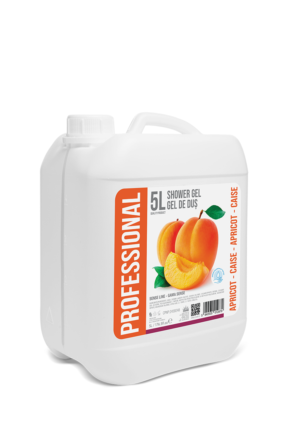 Professional Shower gel Apricot, 5L Canister - PROFESSIONAL