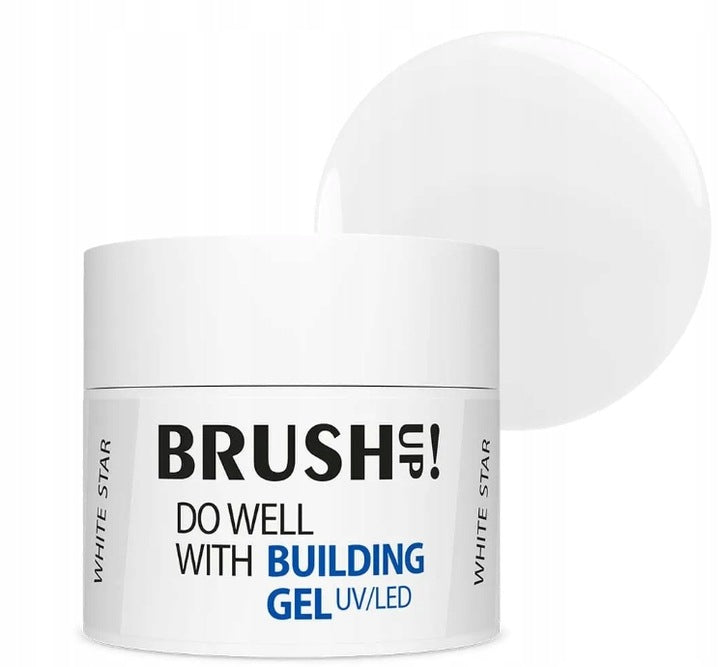BrushUp! Stavební gel Building Gel White Star 12 g