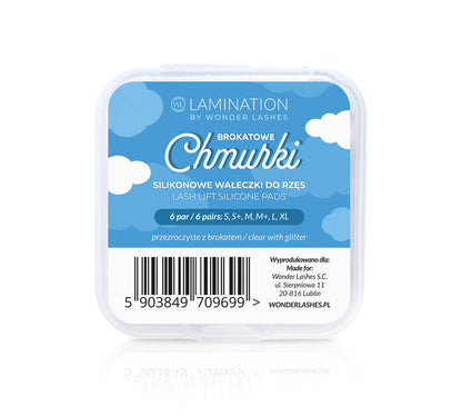 Silicone glitter pads Clouds