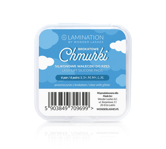 Silicone glitter pads Clouds