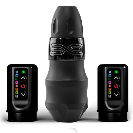 Tetovací strojek FK Irons EXO Black Ops 2,5 mm + 2 Power Bolts