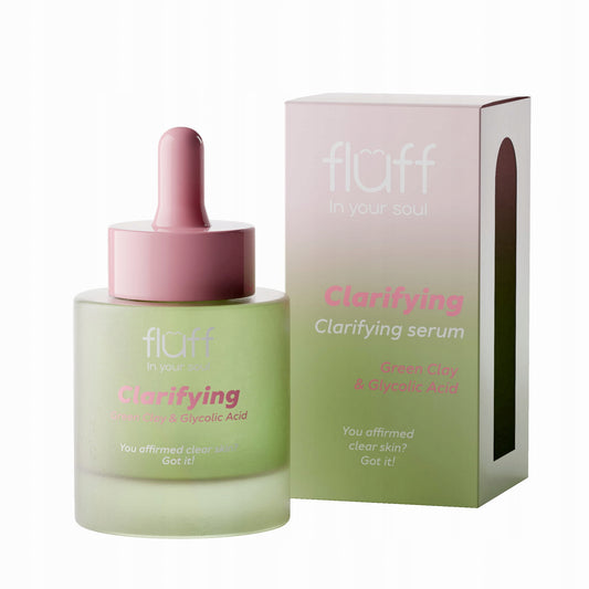 FLUFF - In Your Soul - Clarifying - Cleansing facial serum with green clay and glycolic acid - 30 ml