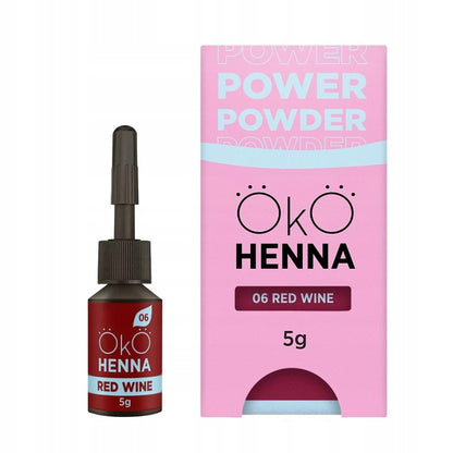 Augenbrauen Henna ОКО Power Powder Nr. 06 5 g, Rotwein