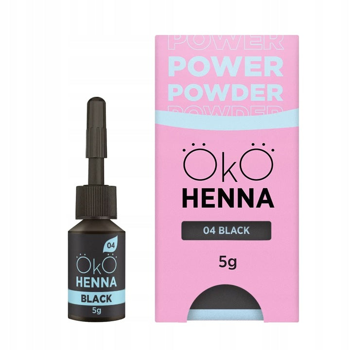 Henna Puder für Augenbrauen OkO Power Powder Black 5 g