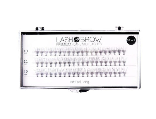 Natural Long PREMIUM FLARE SILK LASHES flares