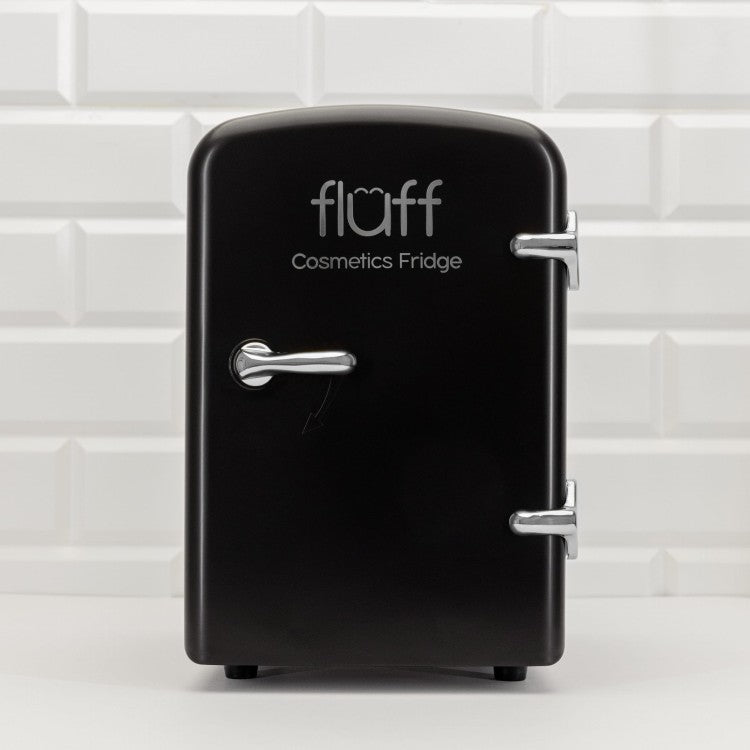 Black cosmetics refrigerator - silver logo (Matte finish)
