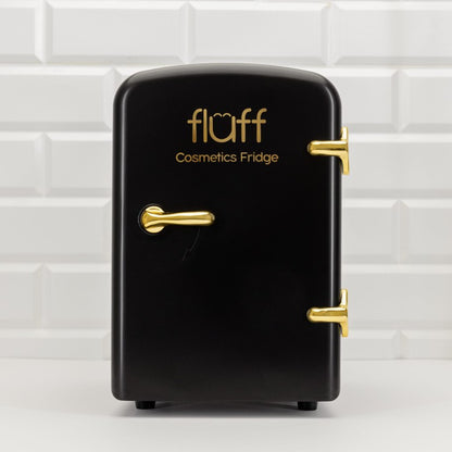 Black Cosmetics Refrigerator - Gold Logo (Matte Surface)