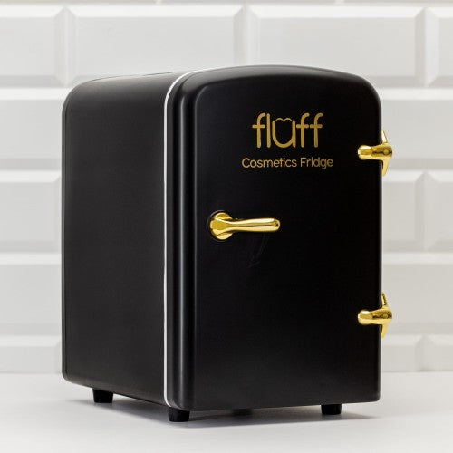 Black Cosmetics Refrigerator - Gold Logo (Matte Surface)