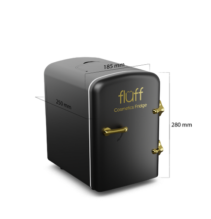 Black Cosmetics Refrigerator - Gold Logo (Matte Surface)