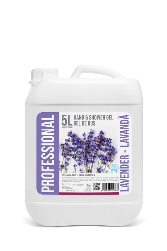 Professional sprchový gel v kanystru, Levandule, 5L - PROFESSIONAL BOTANIKA LEVANDULE