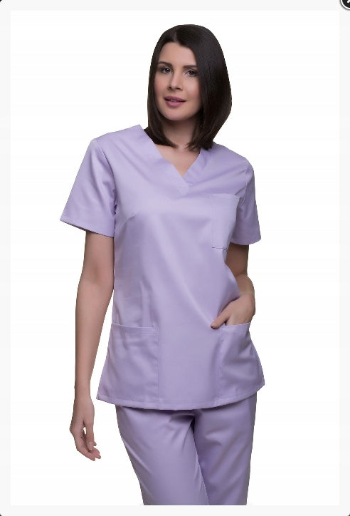 Sweatshirt with medical apron