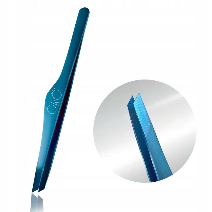 OKO Blue Magic Premium Abgewinkelte Augenbrauenpinzette