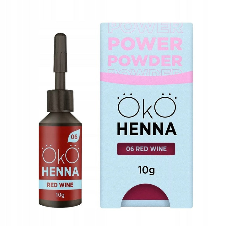 OKO Augenbrauen-Henna Power Powder 06 Rotwein 10g