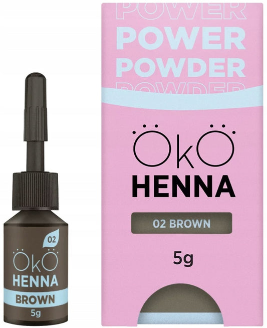 Oko Henna-Pulver zur Augenbrauenfärbung 02 Braun 5 g