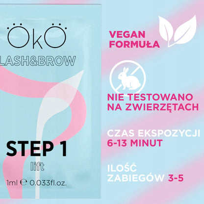 Eye Eyelash and eyebrow lamination product Step 1 (5 sachets)