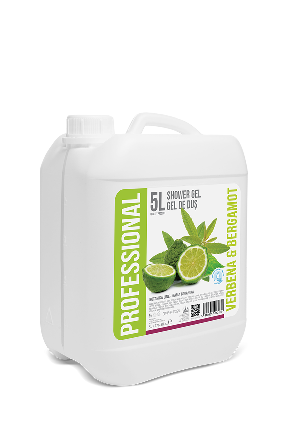 Professional Shower Gel Verbena and Bergamot, 5L Canister - PROFESSIONAL